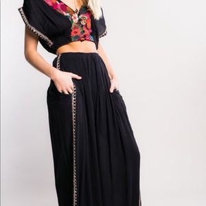 Free people 2 piece pants outfit, new without tags